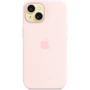 Чехол для iPhone Apple iPhone 15 Silicone Case with MagSafe - Light Pink (MXPH3ZM/A): Материалы Силикон