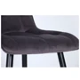 Стул обеденный AMF Arkansas черный/velvet gray (546365): Материал каркаса Текстиль, металл