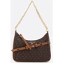 Женская сумка хобо Michael Kors JET SET CHARM MD CONV POUCHETTE XBODY темно-коричневая (32R3GT9C8B252)