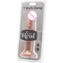 Релистичный фаллоимитатор на присоске Get Real ToyJoy, 18x3,5 см, телесный