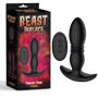 Анальная пробка с вибрацией и толчками Chisa Beast in Black Pinpoint Probe