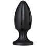 Анальный плаг с каналами для смазки Doc Johnson Platinum Premium Silicone - The Rocket - Black