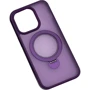 Чохол для iPhone Mobile Case Metal Buttons with MagSafe HQ Ring Purple for iPhone 14 / 13: Матеріали поликарбонат и полиуретан