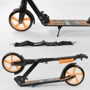 Самокат двоколісний Best Scooter "WOLF" з PU колесами, амортизатори Black / Orange (87742): Максимальне допустиме навантаження, кг 70