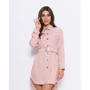Платье ISSA PLUS 11047 48 розовое повседневное до середины бедра