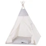 Детская палатка Springos Tipi XXL вигвам бело-серая (TIP07)