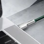 Кабель Baseus Cable USB-C to USB-C Cafule Metal 100W 1m Green (CATJK-C06) фото 4