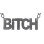 Зажимы для сосков Bitch, Feral Feelings - Nipple clamps Bitch, серебро/черный