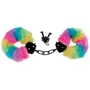 Pipdream Pride Play Set Маска - меховые наручники и маска на глаза