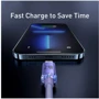 Кабель Baseus USB Cable to Lightning Crystal Shine Series 2.4A 1.2m Purple (CAJY000005): Длина 1.2 м