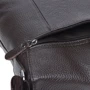 Мужская сумка планшет Borsa Leather коричневая (K15103-brown): Фактура Матовая, Зернистая
