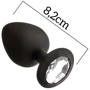 Анальная пробка с кристаллом MAI Attraction Toys №48 Black М