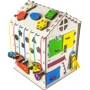 Дом большой развивающий GoodPlay Бизидом 35х35х50 с подсветкой (B009)