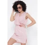 Платье FashionUp PL-1630D-42 42 бежевое повседневное до середины бедра: Состав Полиэстер, Шелк, Эластан
