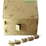 Будиночок для кошенят Lucky Pet 45x45x45 см коричневий (4820224213224) фото 1