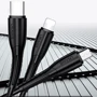 Кабель Usams USB Cable to Lightning/microUSB/USB-C 3in1 Combo 1m Black (US-SJ367) фото 3