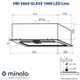 Витяжка Minola HBI 5664 BL GLASS 1000 LED Line фото 9