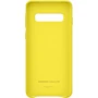 Аксессуар для смартфона Samsung Leather Cover Yellow (EF-VG973LYEGRU) for Samsung G973 Galaxy S10: Материал кожа