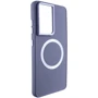 Чехол для телефонов TPU Case Bonbon Metal Style with MagSafe Lavender for Samsung S908 Galaxy S22 Ultra