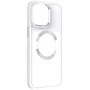 Чехол для iPhone TPU Case Bonbon Metal Style with MagSafe White for iPhone 14 Pro Max