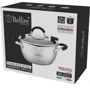Кастрюля Bollire BR 2403, с крышкой со сливом d 20 см, 2.5 л: Тип Традиционная