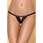 Стринги Obsessive 812-THC-1 otwarte, Черный, S/M