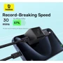 Зарядний пристрій Baseus USB-C Wall Charger GaN5 mini 1C 30W з USB-C Cable Black (P10110902113-00) фото 8