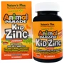 Natures Plus Animal Parade Kid Zinc 90 lozenges Цинк для детей, вкус мандарина