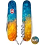 Мультитул Victorinox SPARTAN UKRAINE Желто-синие брызги (Vx13603.7_T3160pw): Количество инструментов 12
