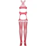 Бодистокинг Obsessive Bodystocking G313 red S/M/L