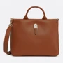 Женская сумка тоут Furla Palazzo S Tote коричневая (WB00345AX073203B00)