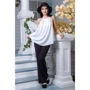 Топ FLFashion Флейта ЖБФ 1082 42-44 белый без рукава