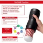 Автоматический мастурбатор Tenga VACUUM GYRO ROLLER, ротация и вакуум, совместим с Tenga Cup