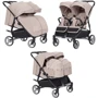 Універсальна коляска 2 в 1 для двійні Carrello Connect Cotton Beige (CRL-5502/1 Cotton Beige)