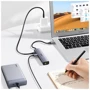 Адаптер Ugreen Adapter CM475 USB-C to USB-C+3xUSB3.0+RJ45 Gray (20932) фото 4