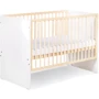 Дитяче ліжечко Klups Willy 120х60 см біле+дерево