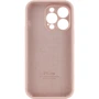Чехол для iPhone Mobile Case Silicone Case Full Camera Protective Pink Sand for iPhone 15 Pro Max: Тип чехла накладка на заднюю часть