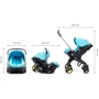 Автокресло Doona Infant Car Seat / turquoise: Группа 0+ (до 13 кг), автокресло-переноска