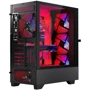 Корпус Modecom Siroco ARGB Flow Midi Black (AT-SIROCO-MG-10-00ARGB-00): Матеріал передній панелі пластик и металл