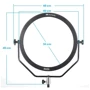 Постоянный свет Falcon SO-48TD LED Circle (48W) фото 6