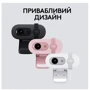 Logitech Brio 100 Full HD Webcam Rose (960-001623) фото 7