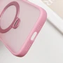 Чехол для iPhone Mobile Case Metal Buttons with MagSafe HQ Ring Pink for iPhone 16 Pro Max: Цвет розовый