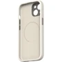 Чехол для iPhone Moshi Napa Slim Hardshell Case Eggnog White (99MO231109) for iPhone 15: Материалы искусственная кожа