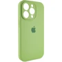Чехол для iPhone Mobile Case Silicone Case Full Camera Protective Mint for iPhone 15 Pro Max: Цвет зеленый