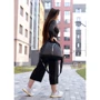 Женская спортивная сумка Sambag Vogue BZT черная (90108001e): Фактура Матовая, Гладкая