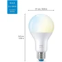Умная лампочка WiZ, E27, 13W, 100W, 1520Lm, A67, 2700-6500K, Wi-Fi фото 8