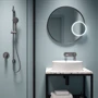 Зеркало косметическое магнитное Deante Round LED-подсветка хром: Тип Зеркало