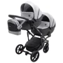 Коляска 2 в 1 для двойни Bair Next DUO Soft 31 серый
