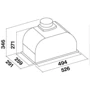 Витяжка Falmec GRUPPO INCASSO BURANO 50 E.P. BLACK (CBIN50.E9P2#ZZZN460F): Матеріал корпусу нержавеющая сталь
