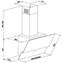 Вытяжка Eleyus Element 1000 60 WH: Материал корпуса металл / стекло